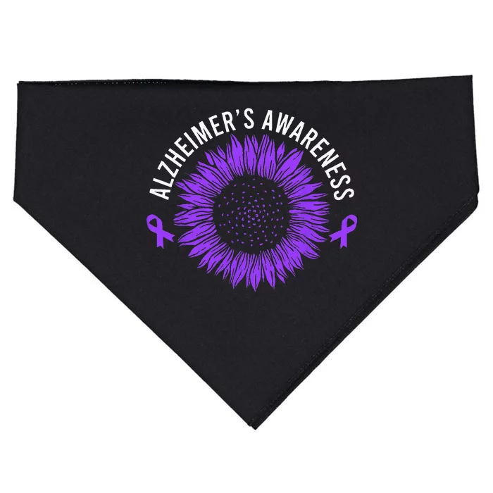 Alzheimer´s Awareness Purple Ribbon USA-Made Doggie Bandana