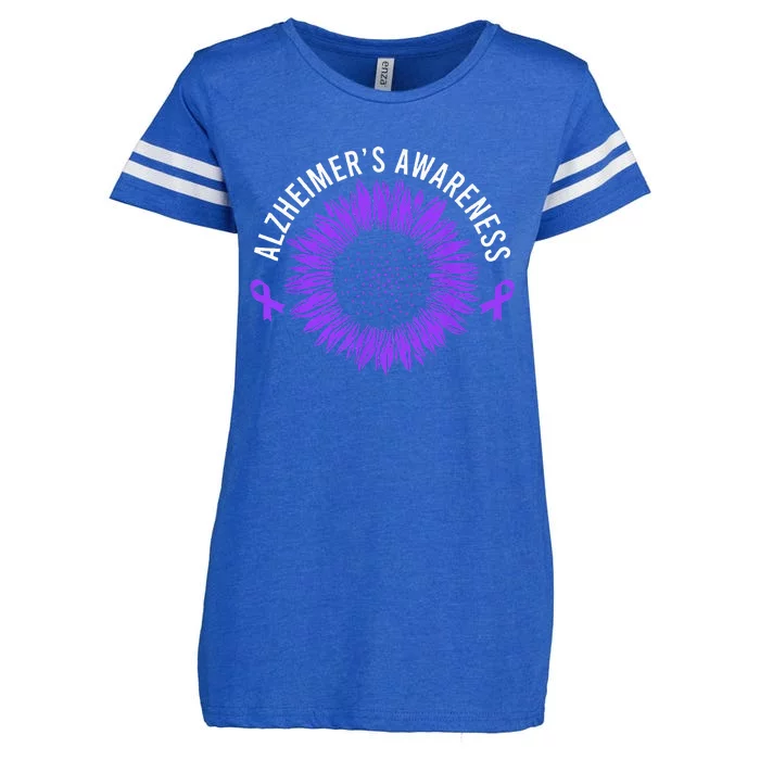 Alzheimer´s Awareness Purple Ribbon Enza Ladies Jersey Football T-Shirt