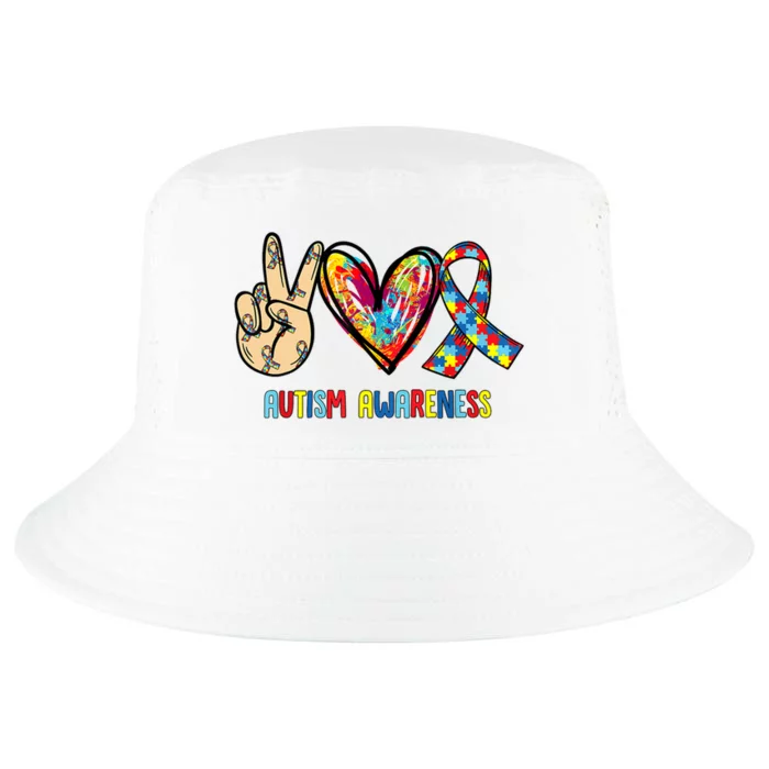 Autism Awareness Peace Love Autism Cool Comfort Performance Bucket Hat