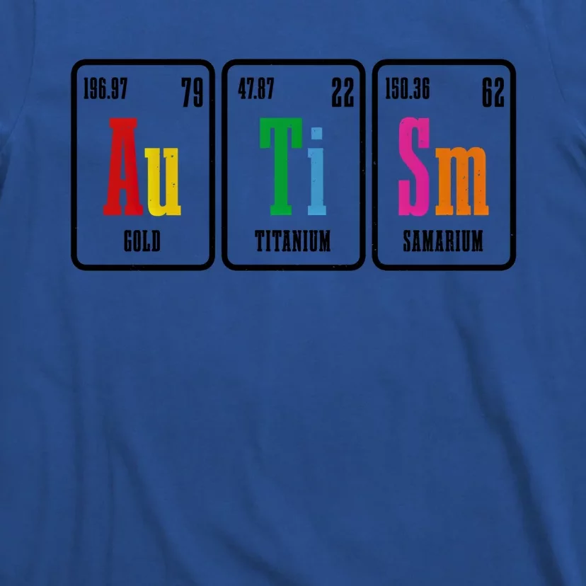 Autism Awareness Periodic Table Elets Neurodiversity Gift T-Shirt