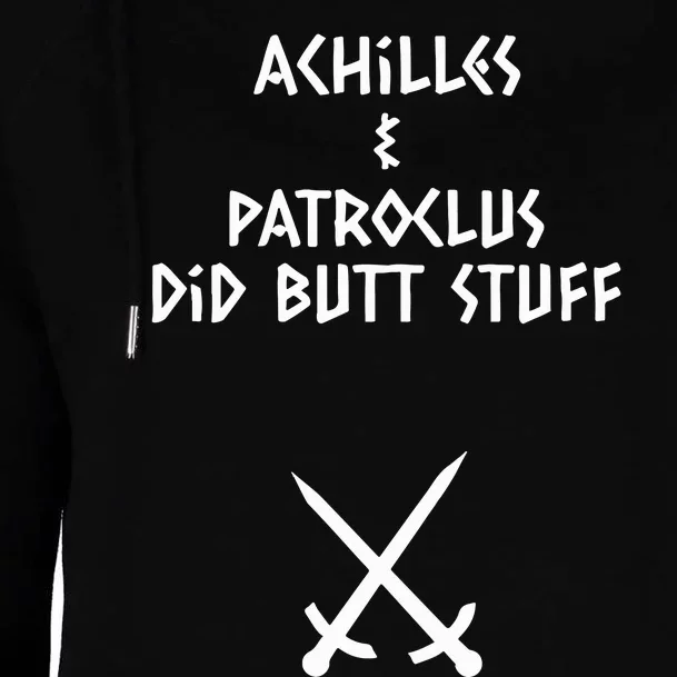 Achilles And Patroclus Did Butt Stuff Womens Funnel Neck Pullover Hood