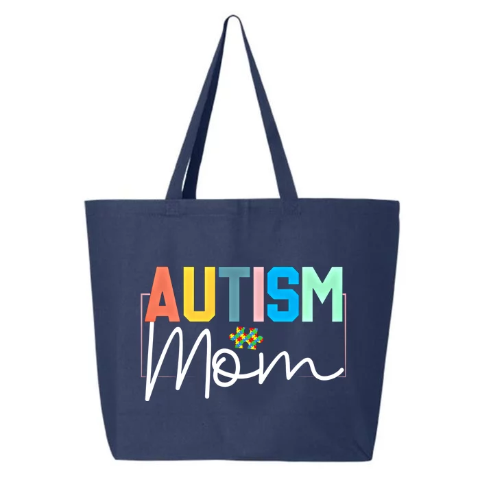 Autism Awareness Proud Autism Mom Cute Gift 25L Jumbo Tote