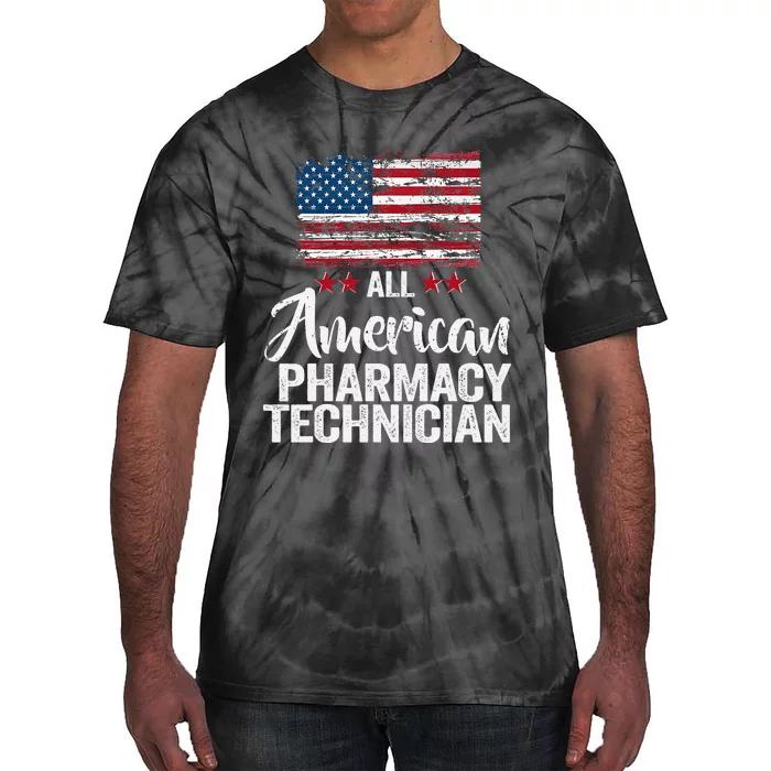 All American Pharmacy Technician 4th Of July Family Matching Tie-Dye T-Shirt