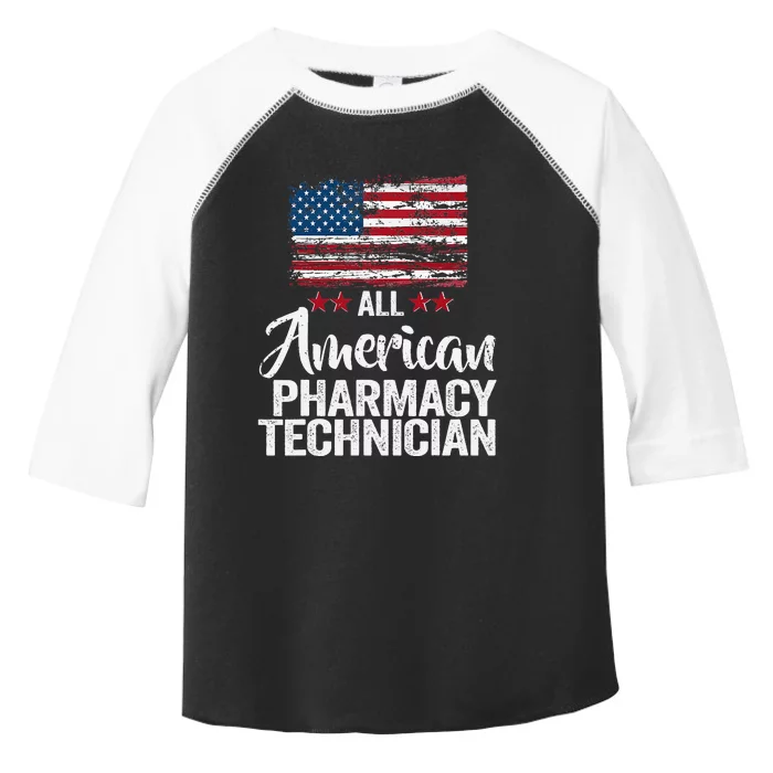 All American Pharmacy Technician 4th Of July Family Matching Toddler Fine Jersey T-Shirt