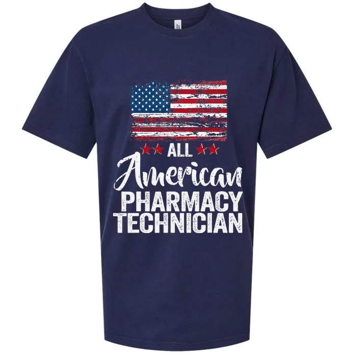 All American Pharmacy Technician 4th Of July Family Matching Sueded Cloud Jersey T-Shirt