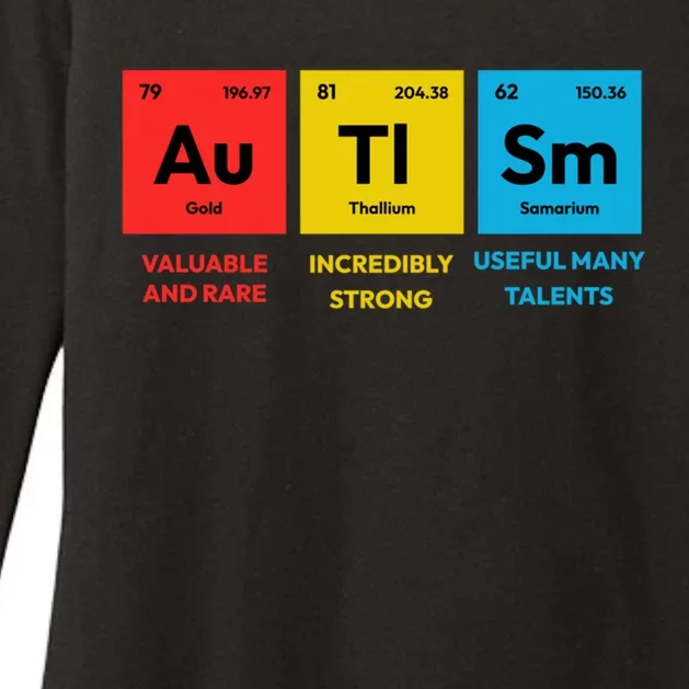 Autism Awareness Periodic Table Elet Asd Support Autistic Gift Womens CVC Long Sleeve Shirt