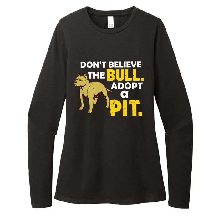 Adopt A Pit Pitbull Gift Pit Bull Terrier Gift Womens CVC Long Sleeve Shirt