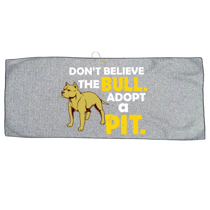 Adopt A Pit Pitbull Gift Pit Bull Terrier Gift Large Microfiber Waffle Golf Towel