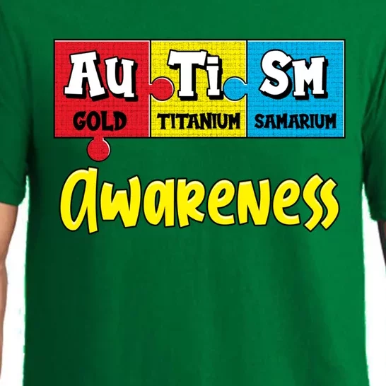 Autism Awareness Puzzle Chemical Elet Periodic Table Cool Gift Pajama Set