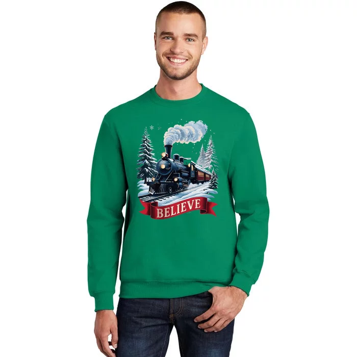 All Aboard P.O.L.A.R E.X.P.R.E.S.S Christmas North Pole Xmas Santa Sweatshirt