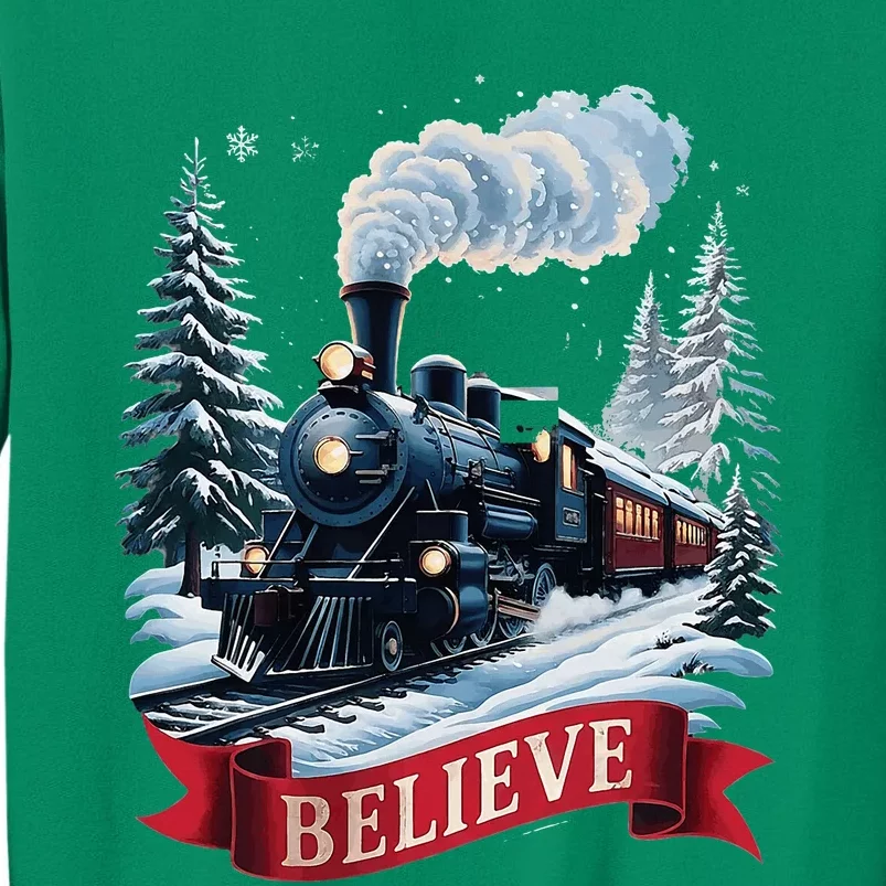 All Aboard P.O.L.A.R E.X.P.R.E.S.S Christmas North Pole Xmas Santa Sweatshirt