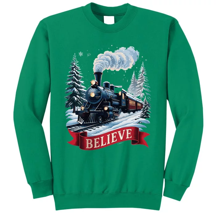 All Aboard P.O.L.A.R E.X.P.R.E.S.S Christmas North Pole Xmas Santa Sweatshirt