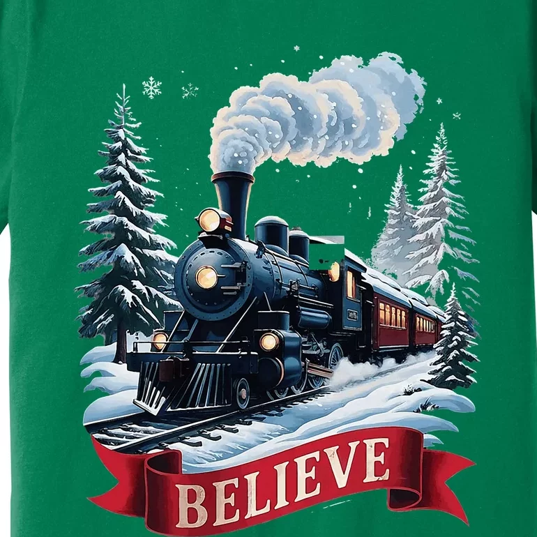 All Aboard P.O.L.A.R E.X.P.R.E.S.S Christmas North Pole Xmas Santa Premium T-Shirt