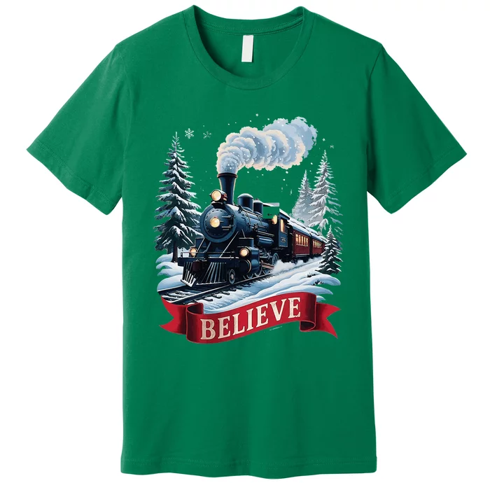 All Aboard P.O.L.A.R E.X.P.R.E.S.S Christmas North Pole Xmas Santa Premium T-Shirt