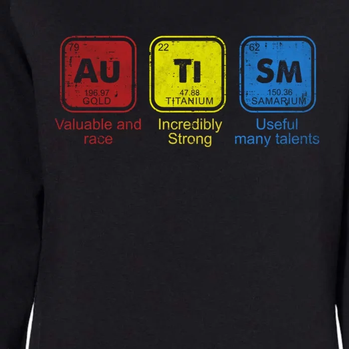 Autism Awareness Puzzle Chemical Elets Cool Gift Womens California Wash Sweatshirt