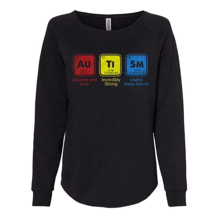 Autism Awareness Puzzle Chemical Elets Cool Gift Womens California Wash Sweatshirt