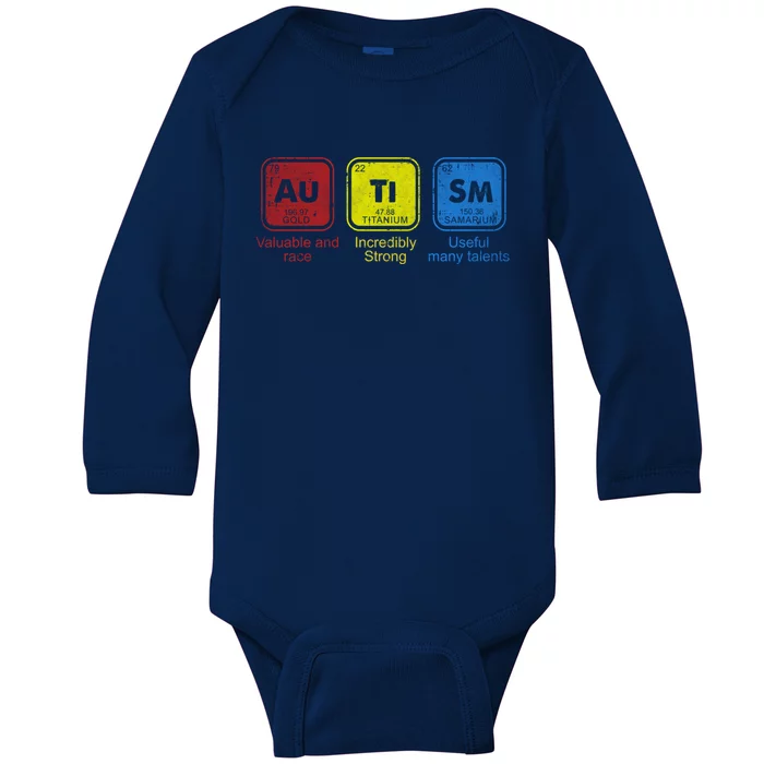 Autism Awareness Puzzle Chemical Elets Cool Gift Baby Long Sleeve Bodysuit