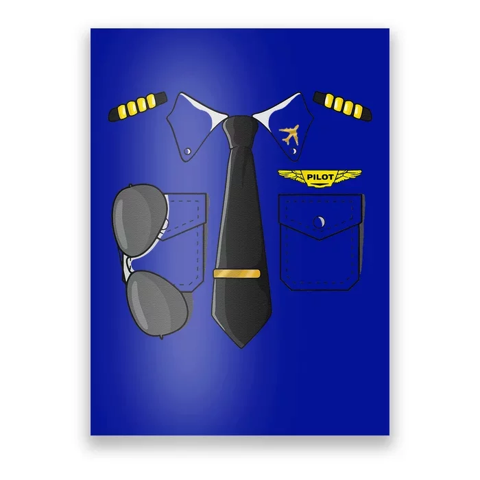 Airplane Airline Pilot Costume Dress Up HALLOWEEN Poster