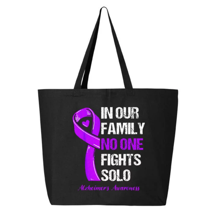 Alzheimers Awareness Purple Ribbon Alzheimers Warrior 25L Jumbo Tote