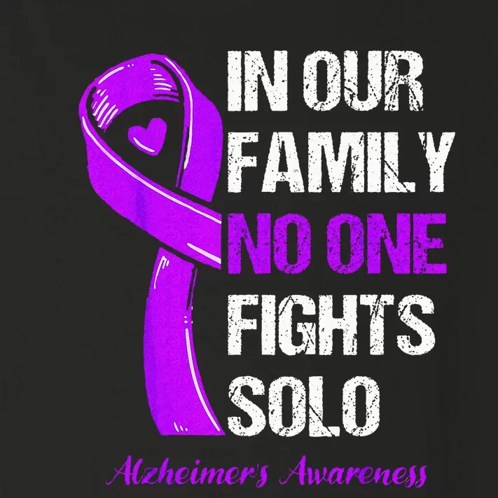 Alzheimers Awareness Purple Ribbon Alzheimers Warrior Toddler Long Sleeve Shirt