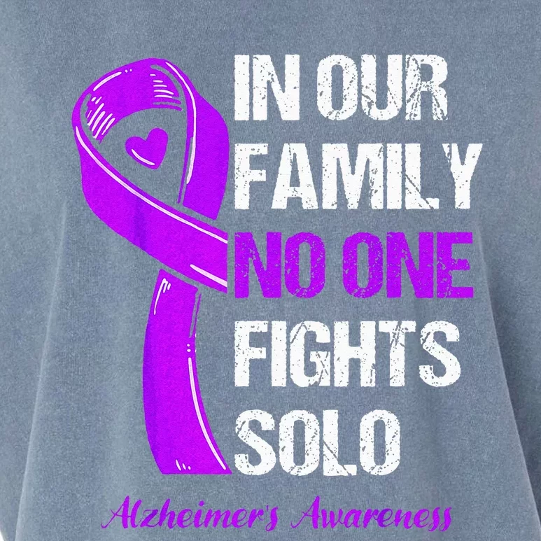 Alzheimers Awareness Purple Ribbon Alzheimers Warrior Garment-Dyed Women's Muscle Tee