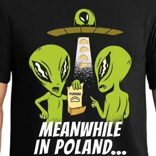 Alien Abduction Pierogi Polish Food Poland Polonia Funny Pajama Set