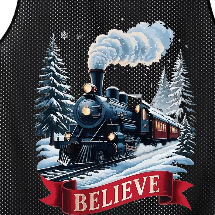 All Aboard P.O.L.A.R E.X.P.R.E.S.S Christmas North Pole Xmas Santa Mesh Reversible Basketball Jersey Tank