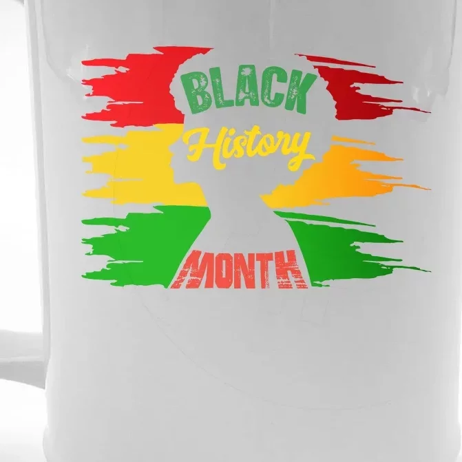 African American Pride T Front & Back Beer Stein