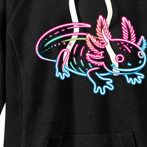 Axolotl Animal Pop Art Cute Axolotl Lover Women's Fleece Hoodie