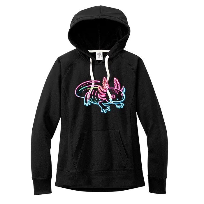 Axolotl Animal Pop Art Cute Axolotl Lover Women's Fleece Hoodie