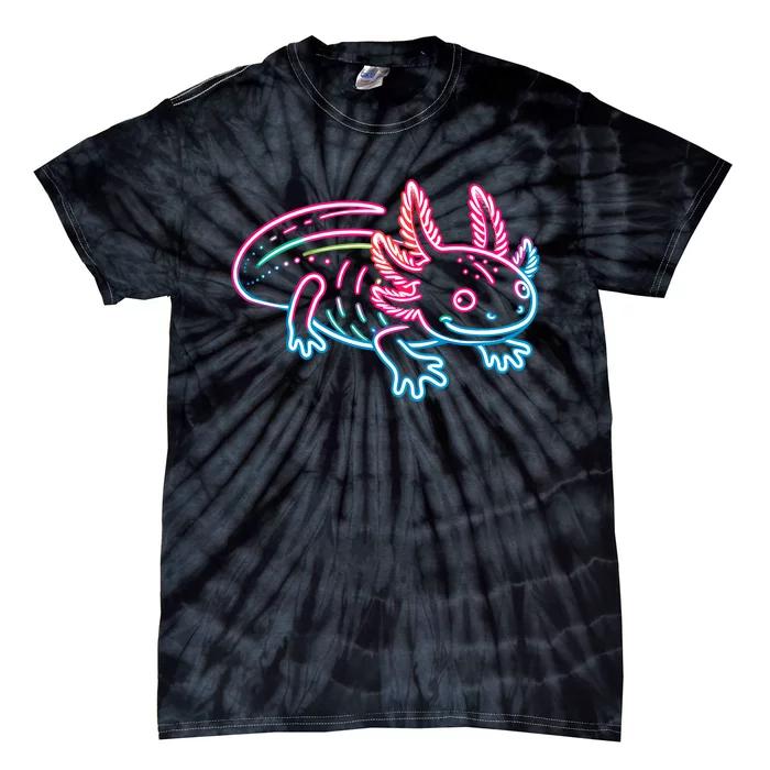 Axolotl Animal Pop Art Cute Axolotl Lover Tie-Dye T-Shirt