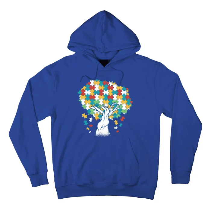 Autism Awareness Puzzle Tree Hoodie