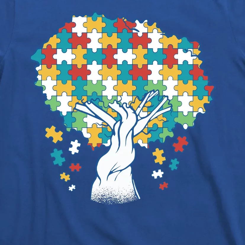 Autism Awareness Puzzle Tree T-Shirt