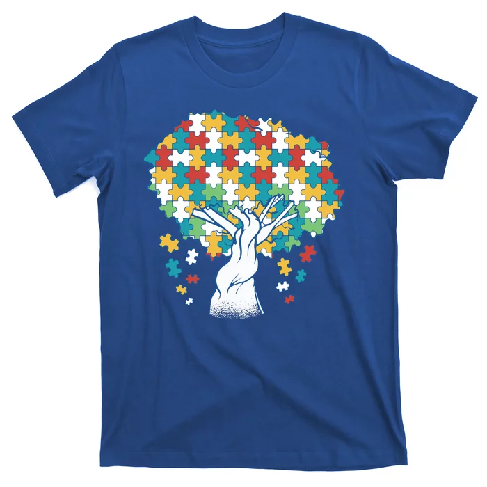 Autism Awareness Puzzle Tree T-Shirt