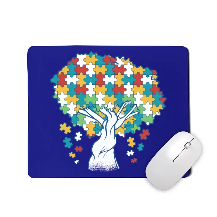 Autism Awareness Puzzle Tree Mousepad