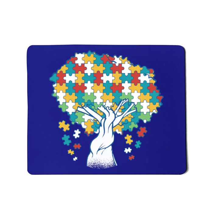 Autism Awareness Puzzle Tree Mousepad