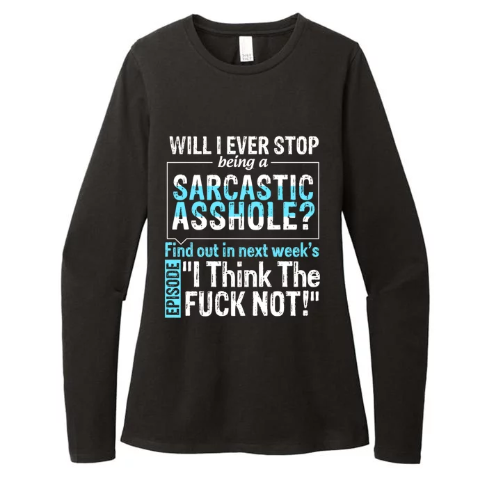 Asshole Assholes Potty Mouth Vulgar Profanity Fun Gag Gift Womens CVC Long Sleeve Shirt