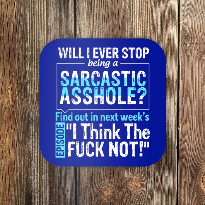 Asshole Assholes Potty Mouth Vulgar Profanity Fun Gag Gift Coaster