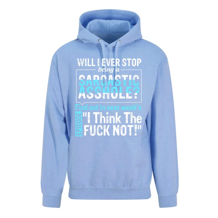 Asshole Assholes Potty Mouth Vulgar Profanity Fun Gag Gift Unisex Surf Hoodie