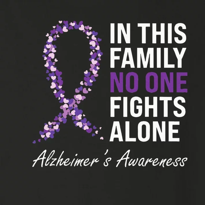 Alzheimer's Awareness Purple Ribbon Dementia Mom Dad Grandpa Toddler Long Sleeve Shirt