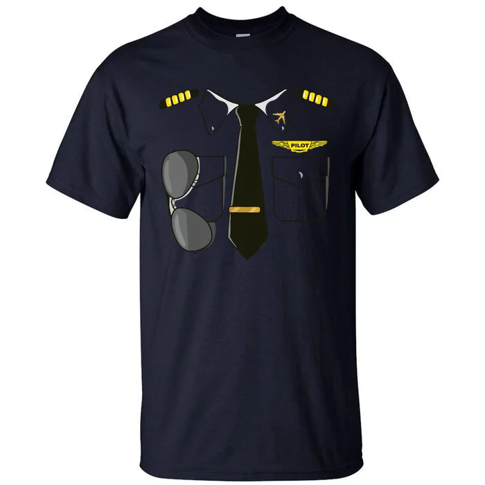 Airplane Airline Pilot Costume Kids Dress Up HALLOWEEN Tall T-Shirt