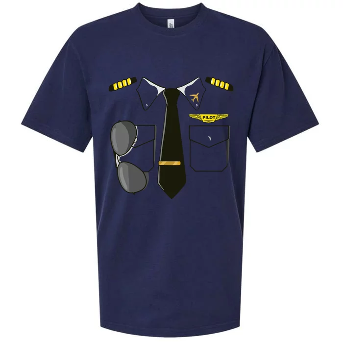 Airplane Airline Pilot Costume Kids Dress Up HALLOWEEN Sueded Cloud Jersey T-Shirt