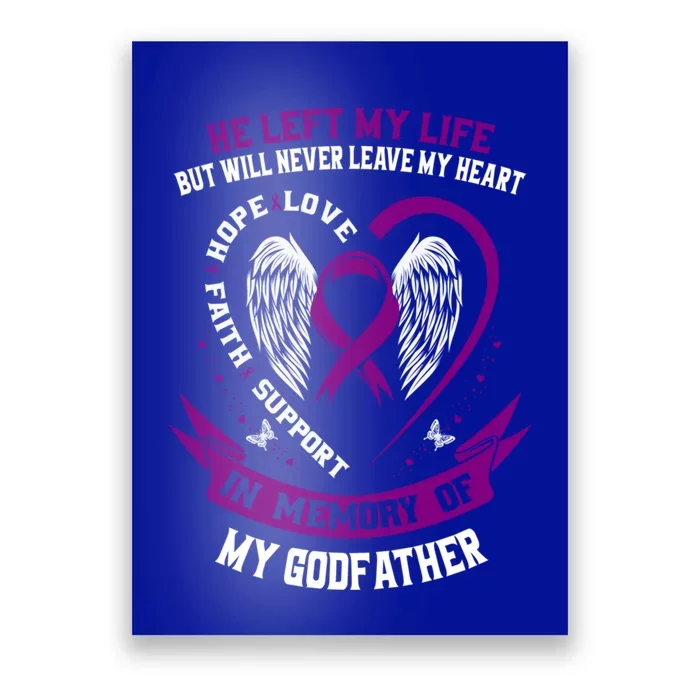 Alzheimers Awareness Products Remembrance Of Godfather Funny Gift Poster