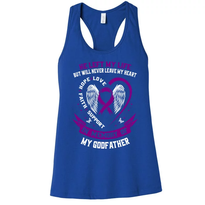 Alzheimers Awareness Products Remembrance Of Godfather Funny Gift Women's Racerback Tank