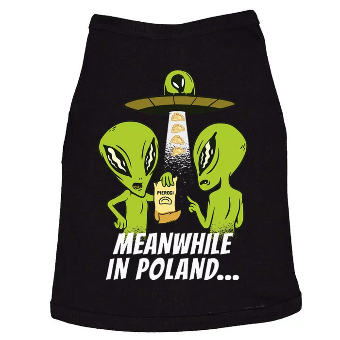 Alien Abduction Pierogi Polish Food Poland Polonia Funny Doggie Tank