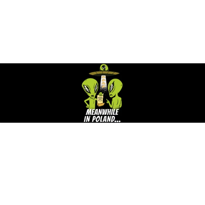 Alien Abduction Pierogi Polish Food Poland Polonia Funny Bumper Sticker