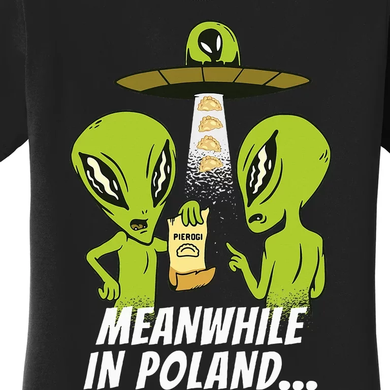 Alien Abduction Pierogi Polish Food Poland Polonia Funny Women's T-Shirt