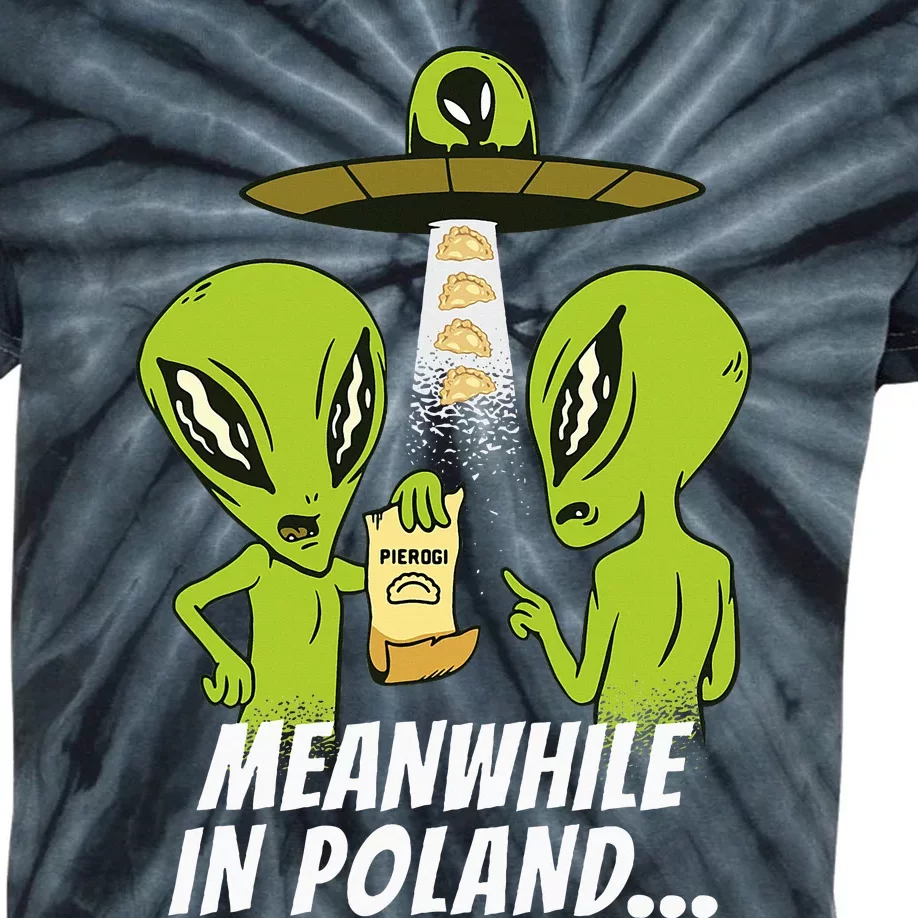 Alien Abduction Pierogi Polish Food Poland Polonia Funny Kids Tie-Dye T-Shirt