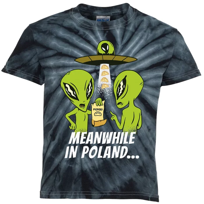 Alien Abduction Pierogi Polish Food Poland Polonia Funny Kids Tie-Dye T-Shirt