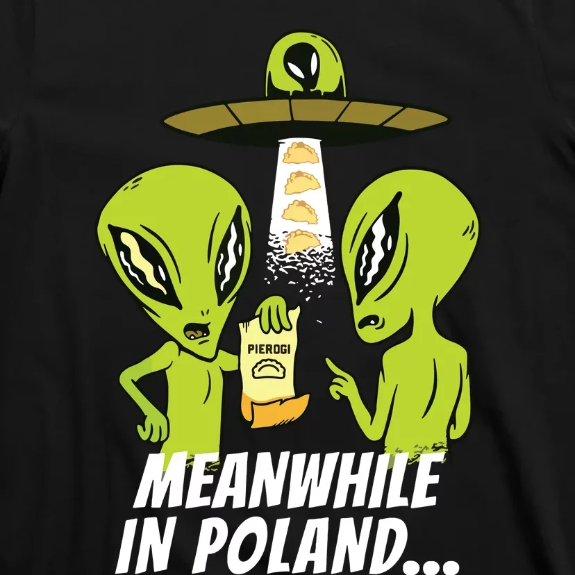 Alien Abduction Pierogi Polish Food Poland Polonia Funny T-Shirt